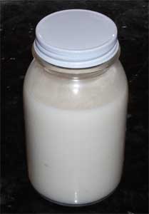 Raw Milk in a Jar